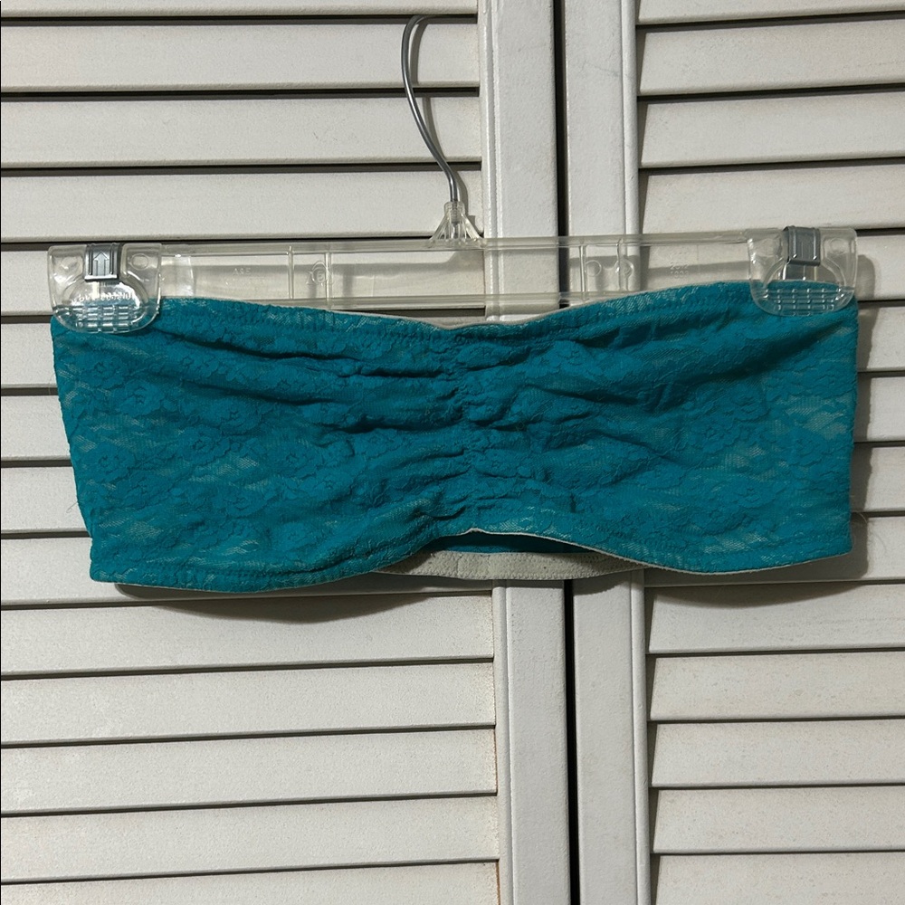 PINK Victoria's Secret Teal Lace Bandeau